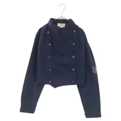 ARMANI JEANS (アルマーニ ジーンズ) ダブルボタン コットンジャケット ネイビー A5B03DBのサムネイル