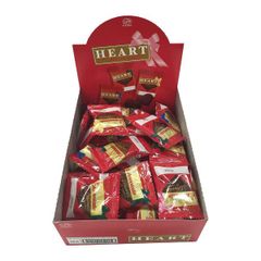 不二家 ミニハートチョコレート ピーナッツ 1枚×40袋 ハート チョコレート まとめ買い