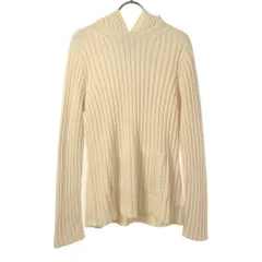 ローレンラルフローレン 長袖 ニット パーカー M ホワイト LAUREN RALPH LAUREN セーター レディースのサムネイル