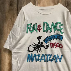BHJE スーベニア Tシャツ 古着 90s 白 ディスコ クラブ 蠍 スコーピオン お土産 L相当サイズ  p10/