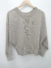 ◇ Simplicite シンプリシテェ 23年製 長袖 ニット カーディガン サイズF グレー系 レディース P  【1406110001163】