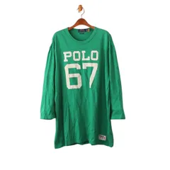 ポロ ラルフローレン フットボールTシャツ グリーン L 180/100A （w-3421028）