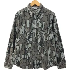 古着 70~80年代 ファイブブラザー Five Brother 迷彩柄 ツリーバークカモ 長袖 ヘビーネルチェックシャツ USA製 メンズL相当/eaa526647