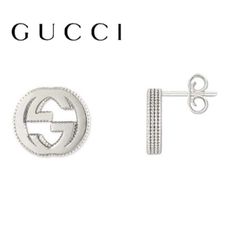 【新品・並行輸入品】グッチ GUCCI インターロッキングG シルバー ピアス　定価41800円　479227