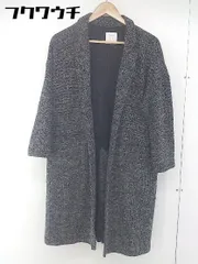 ■ SENSE OF PLACE by URBAN RESEARCH 長袖 コート サイズF ブラック ホワイト レディース 【中古】 【1105200003093】