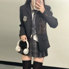 ☆ ブラック ☆ L ☆ 制服 学生服 中学生 制服 ブレザー 女子 学生服 スカート 制服上下セット 制服セットアップ 卒業式スーツ女子 小学校 卒業式 スーツ 女の子 中学生 高校生 5点セット JK制服 ジュニアスーツ 子供スーツ