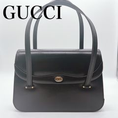 【GUCCI】グッチ　インターロッキング　レザー　ハンドバッグ