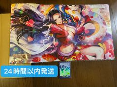【セット】ワンピースカードゲーム 2周年記念 中国限定 ボア・ハンコック  プレイマット×ドンカード 10枚