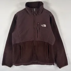 古着 ザ・ノースフェイス THE NORTH FACE フルジップフリースジャケット デナリ ワンポイント ポーラテック M  ブラウン レディース
