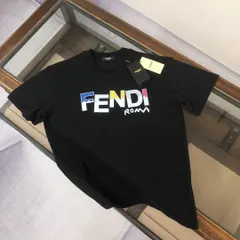 【本日限定特価】FENDI クルーネックTシャツ - 高品質コットンで快適な着心地 [本日特価|新品未使用品]-MM輸入