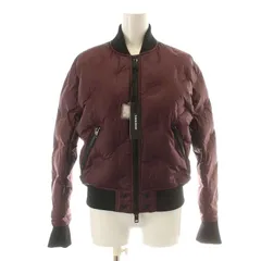 ディーゼル DIESEL 21AW W アヴァレジャケット W-AVALES JACKET ダウンジャケット MA-1 ブルゾン ジップアップ ロゴ S 紫 パープル 黒 ブラック A00542 /NW15のサムネイル