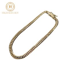 【新品】 喜平ブレスレット K18 18金 750 6面ダブル 10.2g 18cm 4.1mm キヘイ チェーン 金ブレス 造幣局検定マーク 10g 20cm メンズ アクセサリー