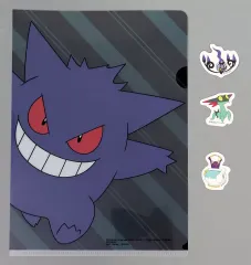 【中古】クリアファイル シャンデラ＆ドラメシヤ＆ポットデス クリアステッカー＆ギミッククリアファイルセット 「一番くじ Pokemon Type：Ghost」 G賞