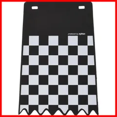 【特価商品】キジマ (kijima) バイク バイクパーツ フェンダーフラップ チェッカー ブラック 200x288 206-9056