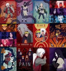 [중고] 클리어 포스터 전 12종 세트 A3 클리어 포스터 [이치반 복권 ONLINE NARUTO-나루토- 질풍전 전설의 삼인] F상