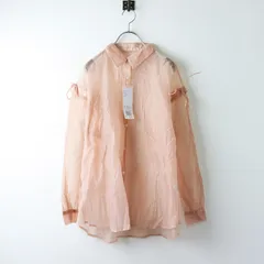 未使用 エヘカソポ サマンサモスモス ehka sopo Samansa Mos2 SM2 袖2wayビッグシアーシャツ F/ピンク トップス【2400014217803】