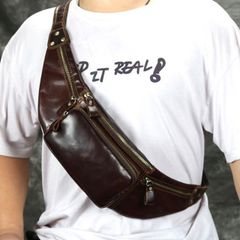 美品！SOT ソット 旧ZEBUレザー 2ZIP クロスボディバッグ 濃茶 - メルカリ