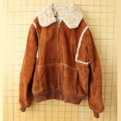 70s 80s USA SWEATER EMPORIUM ジップアップ アクリルニット スウェード レザー カーディガン ブラウン メンズL  アメリカ古着 091124aw65 - メルカリ