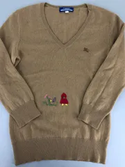 B-1 Burberry Blue label  ニット　Mサイズ　刺繍入り