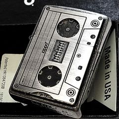 ZIPPOラジカセ柄燻シルバー流通限定箱保付新品 - メルカリ