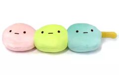 [중고] 쿠션 · 안아 베개 · 본체 핑크 & 그린 & 블루 떡 떡 3 색 타피오카나카 요시단고 쿠션 [스미코 구라시]