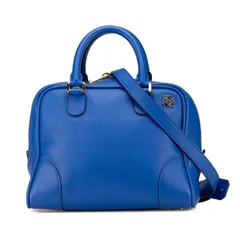 お値下げ❣️❣️ロエベアマソナ28 ロエベ アマソナ28 レザー ハンドバッグ ブラック ABランクの