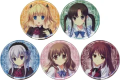 【中古】バッジ・ピンズ [単品] 集合 キャラクター缶バッジ5種セット 「Switchソフト スウィートカフェコレクション -ショコラ・パルフェ・シュクレ- ファミ通DXパック 3Dクリスタルセット」 同梱特典