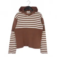 ツモリチサト TSUMORI CHISATO I.S. chisato tsumori design 80s ボーダー カットソー 長袖 M 茶 ブラウン IS11-JK024のサムネイル