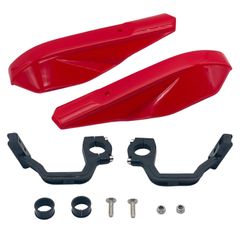 新品 shymie バイク ハンドルカバー ナックルガード 汎用 ハンドガード バイザー カスタム ハンドル径 22.2mm 28mm 左右セット レッド 赤