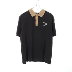 ラフシモンズ RAF SIMONS ポロシャツ RAF SIMONS × FRED PERRY CONTRAST COLLAR POLO SHIRT SM4202 ブラック コットン ポロシャツ メンズ Used Bのサムネイル