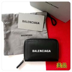 美品✨バレンシアガBALENCIAGA財布コインケース505049 ファスナー黒