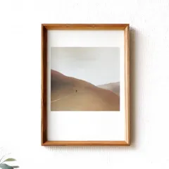 フォトフレーム 木製 チーク材 おしゃれ A4 壁掛け シンプル ナチュラル 木枠 縦向き 横向き スタイリッシュ チークスタイリッシュフレーム A4