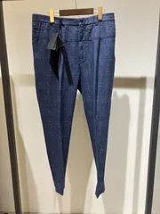 ガブリエレパジーニ　ネイビー ストライプ スラックス　52サイズ　新品未使用 ガブリエレパジーニ ネイビー ストライプ スラックス 52サイズ