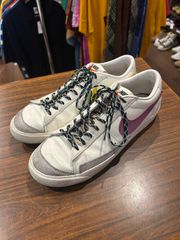 NIKE ナイキ BLAZER ブレーザー ローカット スニーカー  ホワイト パープル 27cm A-516