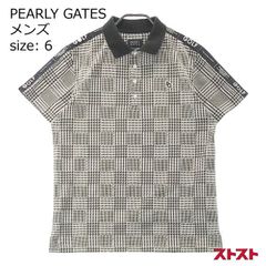 PEARLY GATES ゴルフシャツ グレンチェック M - メルカリ