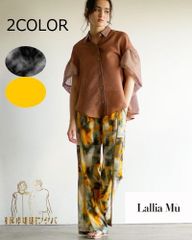 プリントイージーパンツ ラリアムー 2512713 30代 40代 50代 春 夏 ポイント利用 ハルズアミ  ズボン lalliamu 新品 正規品 アイボリー プリント