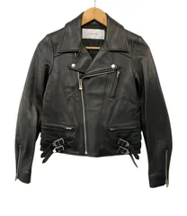 ルシェルブルー　レザートリム　ブルゾン　ジャケット　ラムレザー　新品　4.8万円 2025年最新】LE CIEL BLEU レザージャケット・ライダースの人気