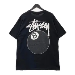 stussy BALL PIG. DYED TEE 8ボール Tシャツ 半袖 ロゴ プリント ストリート メンズ Lサイズ ブラック ステューシー トップス DM15504■