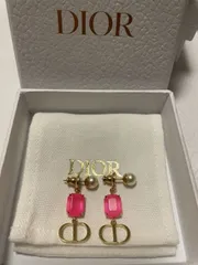 DIOR  国内発送  Petit CD カラークリスタル ピンク ピアス
