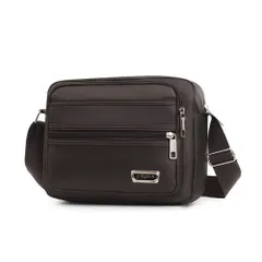 ☆ ブラウン ☆ ショルダーバッグ メンズ pmysbag02 ショルダーバッグ 小さめ 斜めがけ メンズ ショルダーバック ショルダー バッグ 斜めがけ バック 斜めがけバッグ 斜め掛けバッグ ナイロン 横型 かっこいい シンプル カジュアル 無地