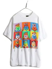 【お得なクーポン配布中!】 90s USA製 フリントストーン アート プリント Tシャツ L 当時物 白