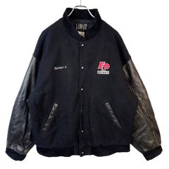90s POSH BOY ポッシュボーイ 袖レザースタジャン ヴィンテージ古着