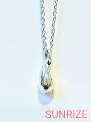 925 Tiffany & Co. ティファニー ティアドロップ ネックレス【K1164】