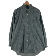 古着 ラルフローレン Ralph Lauren YARMOUTH 長袖 ボタンダウンチェックシャツ メンズL相当/eaa528640