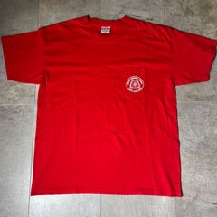 【90s・usa製】BAYSIDE  Tシャツ  2XL size  レッド  赤  半袖  バックプリント  古着