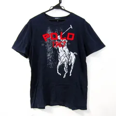 ポロバイラルフローレン 半袖Ｔシャツ コットン100% ブランド トップス キッズ 男の子用 170サイズ ネイビー Polo by Ralph Lauren 【中古】