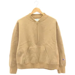 Champion (チャンピオン) ③ CWSY002 FRAMEWORK 別注ハーフZIPリバースウィーブ11.5oz 2 レディース ベージュ M