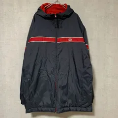 NIKE リバーシブルジャケット フード付き グレー/レッド【メンズXL】