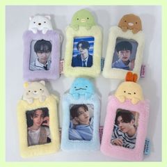 すみっコぐらし もふもふ インスタントフォト キーホルダー トレカケース カードケース 定期入れ 写真 ICカード かわいい オタ活 推し活 アイドル