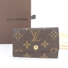 美品 ルイヴィトン モノグラム ミュルティクレ6 レザー キーケース 6連 キーリング メンズ レディース EUM CP18-10【中古】